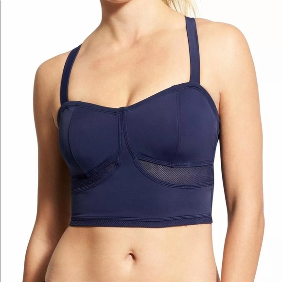NWT Athleta Blue Hanalei Bralette Bikini Crop Top - Picture 6 of 8
